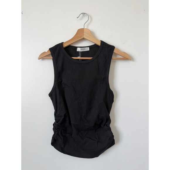 Women's Onfer Ribbed High Neck Sleeveless Top – Black – Size Small – NWT - Picture 2 of 4